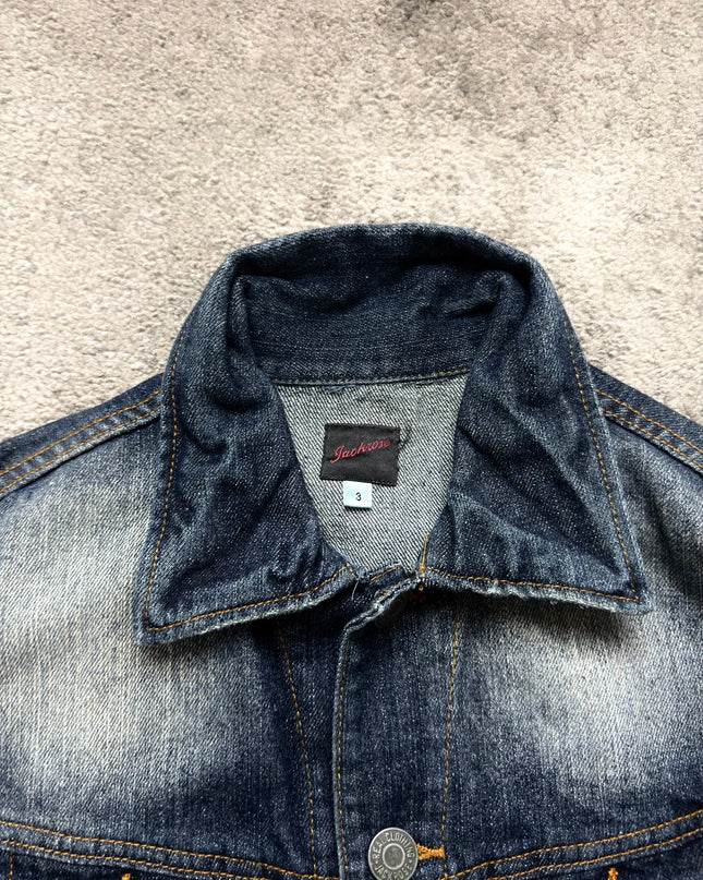 JACKROSE "MIDNIGHT FADE" DENIM JACKET (S)