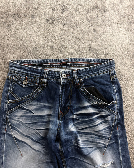 NICOLE CLUB "GHOST FADE UTILITY" DENIM (S-M)