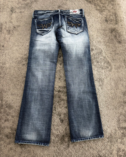GOLDEN QUEEN "SILVER DUST FADE" DENIM