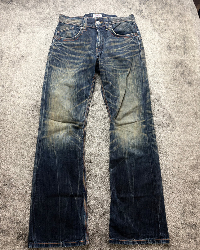 EDWIN "WHISKERED FLARE" DENIM (M)