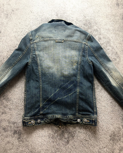 JACKROSE "DISTRESSED REBEL" DENIM JACKET