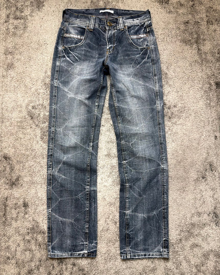 SUPERUBIS "FRACTURED INDIGO" DENIM