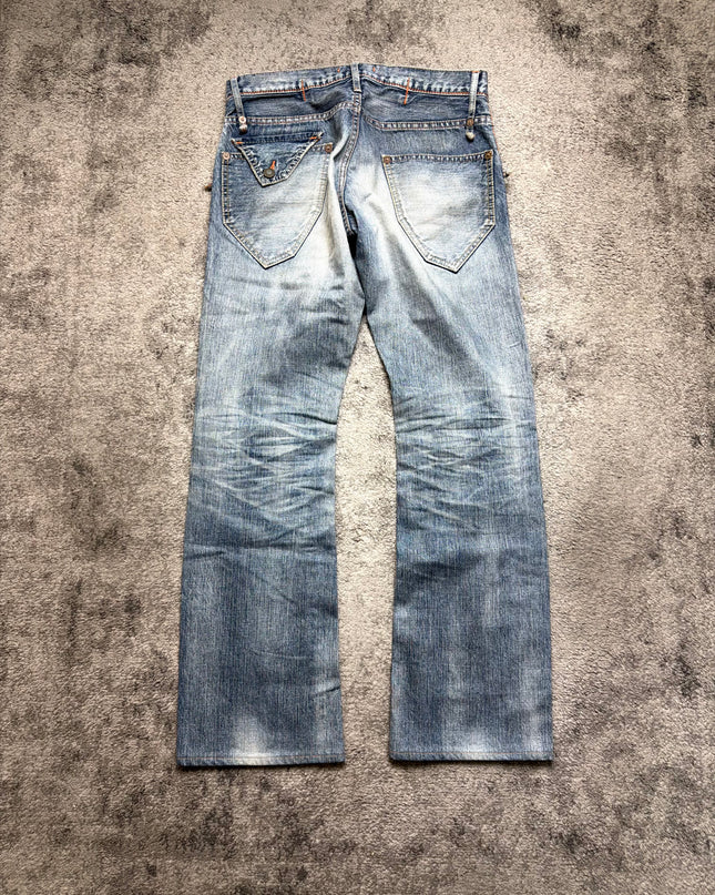BLUE WAY "WASHED SILENCE" DENIM