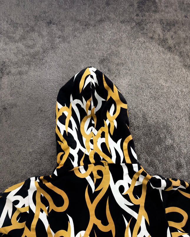 SCHEINE "TRIBAL FLAME" ZIP HOODIE (M)