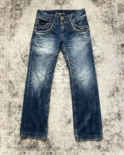 RED PEPPER WHISKERED GLAM JEANS