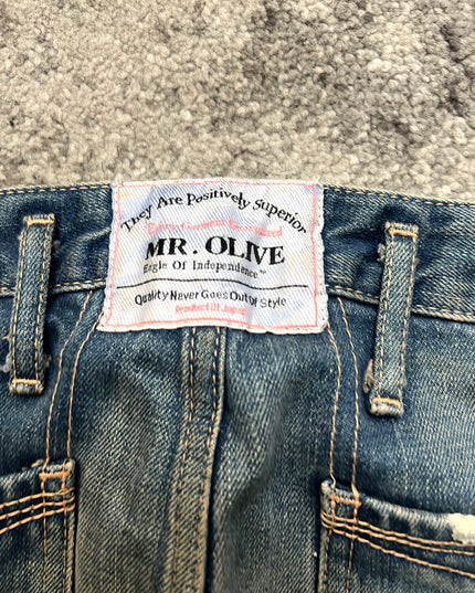 MR OLIVE "PAINTED GHOSTS" DENIM