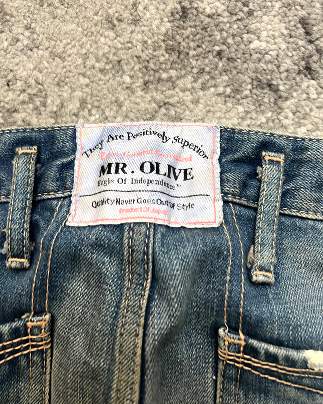 MR OLIVE "PAINTED GHOSTS" DENIM