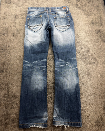 NICOLE CLUB "DISTRESSED FADE" DENIM (M)