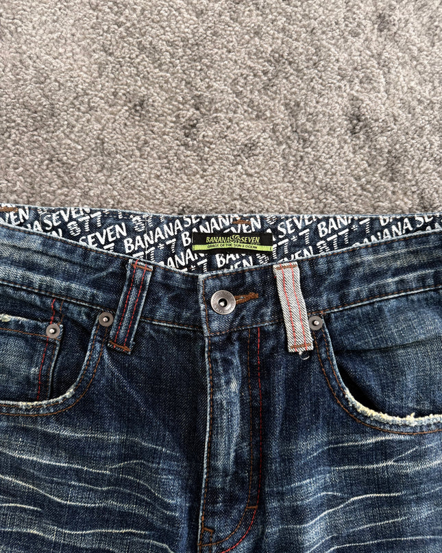 BANANA SEVEN "SCRIPT FADE" DENIM (S)