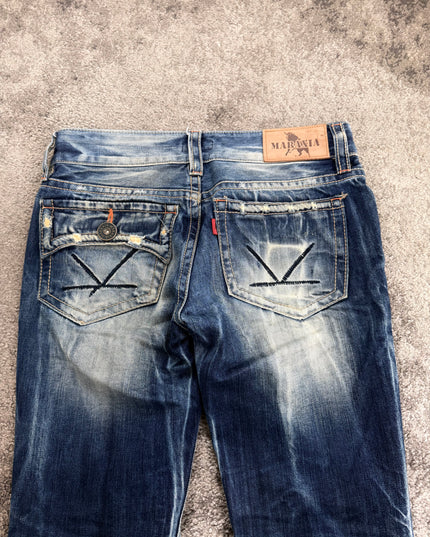 MARAXIA "FLARED INDIGO" DENIM (S)