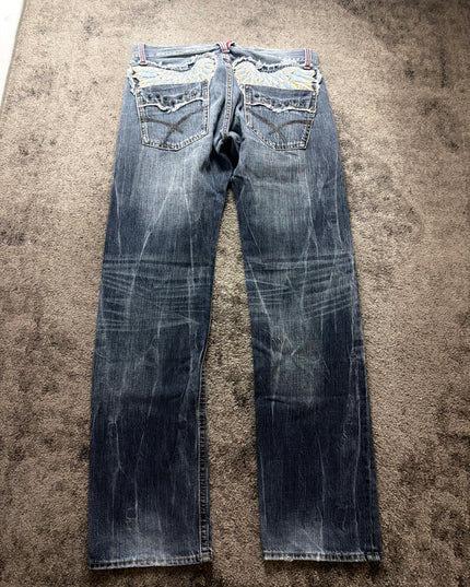 ANTI-LABEL "SHADOW WHISKER" DENIM