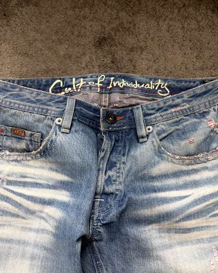 CULT OF INDIVIDUALITY "SCARRED YOUTH" DENIM
