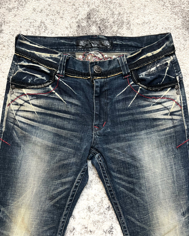 RED PEPPER SKULL &amp; SKITCHES DENIM