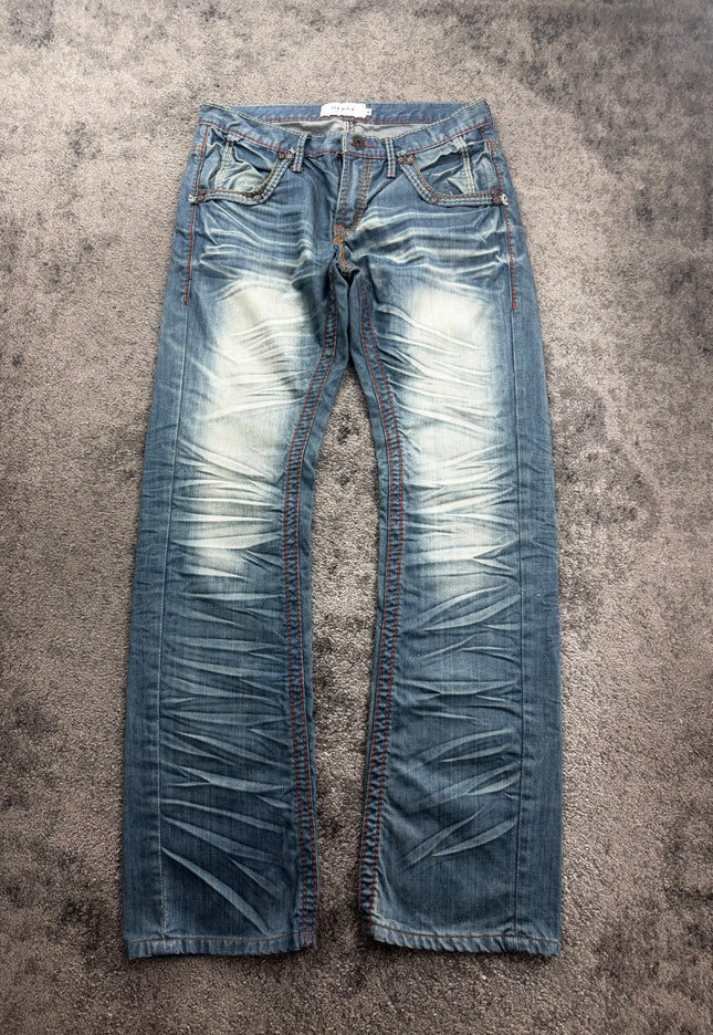 BEAST "CRIMSON STITCH" DENIM (S-M)