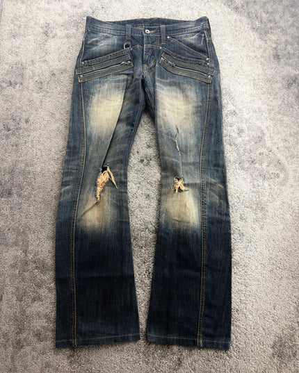 HIDEAWAYS "PHANTOM ZIP" DENIM (M)