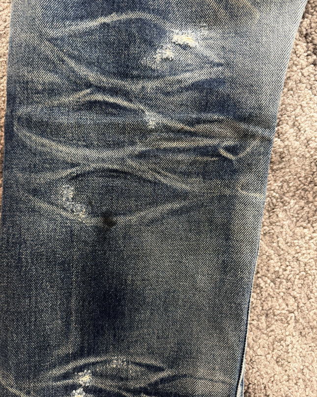 JACKROSE "DESTROYED INDIGO" DENIM (M)