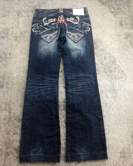 RED PEPPER "MIDNIGHT BLOOM" DENIM (S)