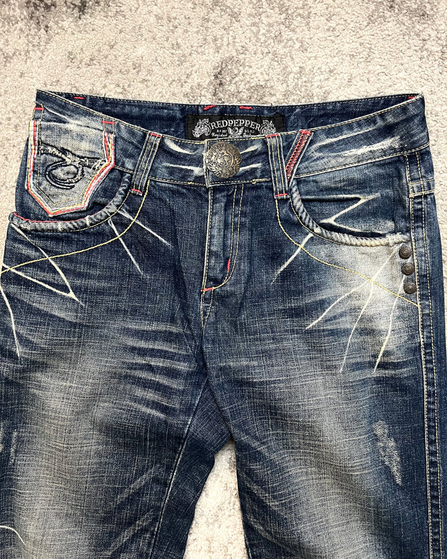 RED PEPPER "SHADOW BURN" DENIM