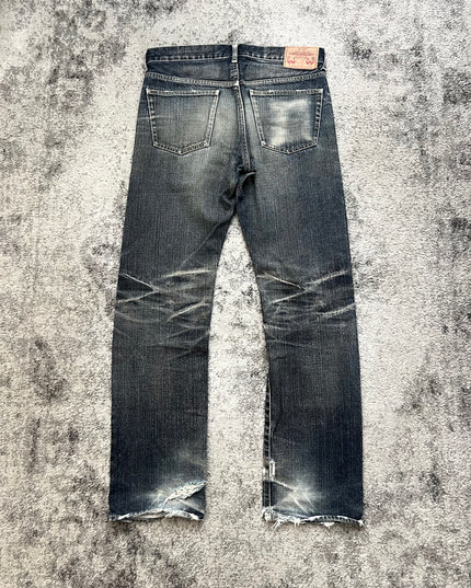 TAKEO KIKUCHI "GHOST STITCH REVERB" DENIM