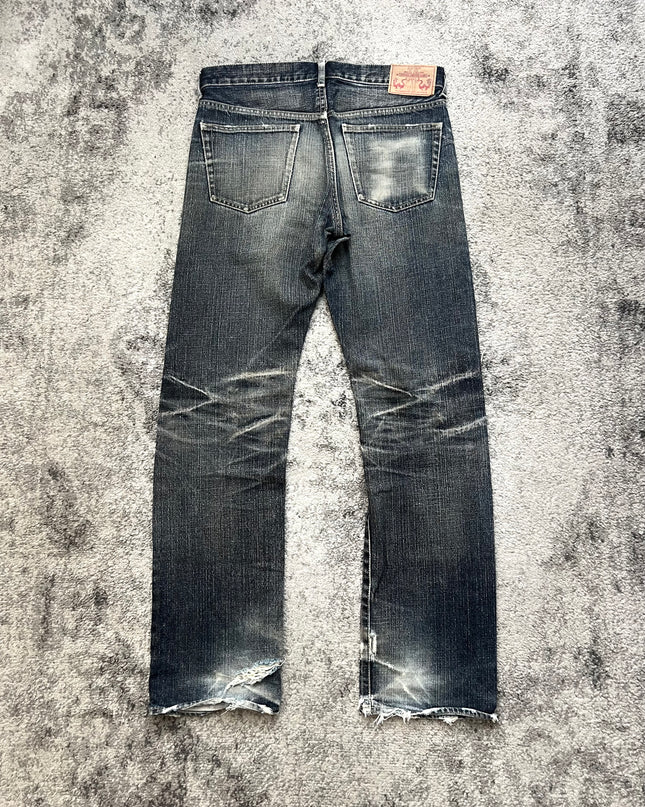 TAKEO KIKUCHI "GHOST STITCH REVERB" DENIM