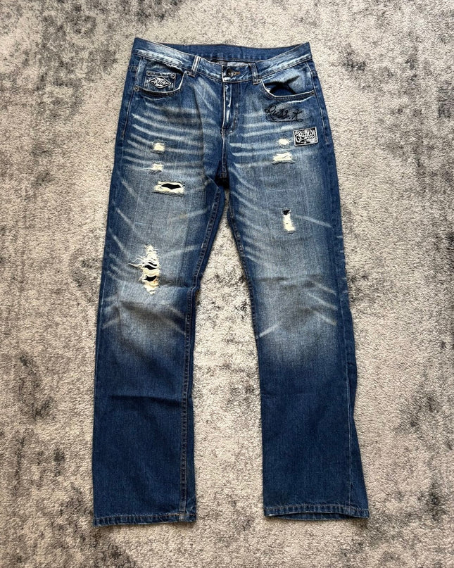 RUSS-K "CROWNS &amp; CHAOS" DENIM
