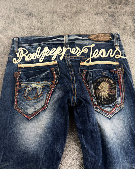 RED PEPPER "CONTRAST STITCH" DENIM (L)