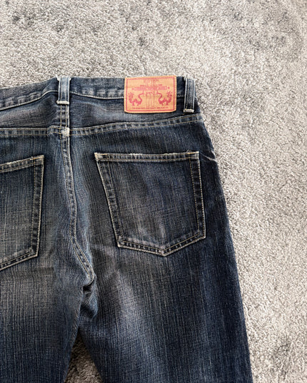 TAKEO KIKUCHI "MIDNIGHT WHISKER FADE" DENIM (S-M)