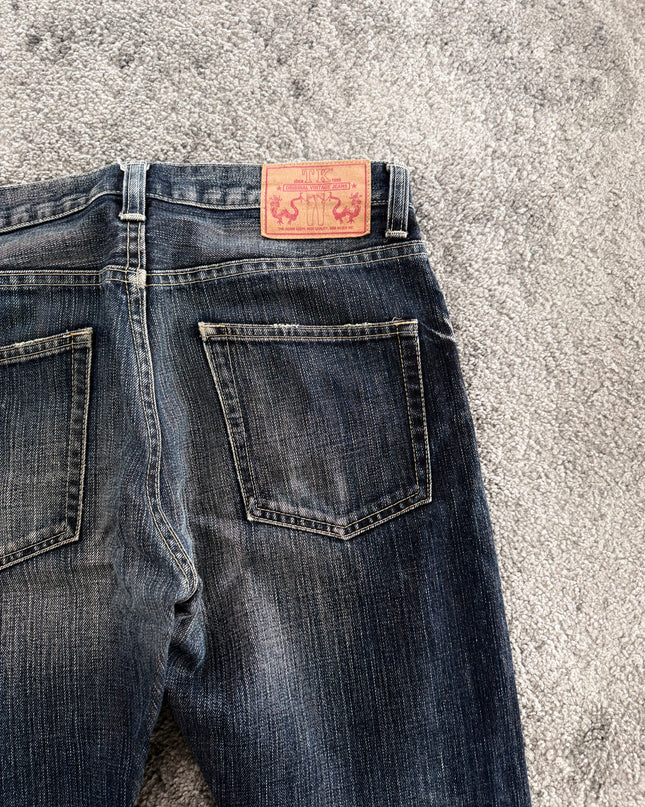 TAKEO KIKUCHI "MIDNIGHT WHISKER FADE" DENIM (S-M)