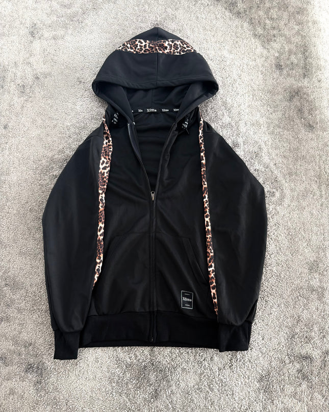 XFRM "LEOPARD LINE" ZIP HOODIE (M)