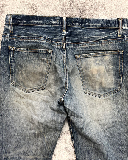 BLUE WAY "BROKEN SURFACE" DENIM