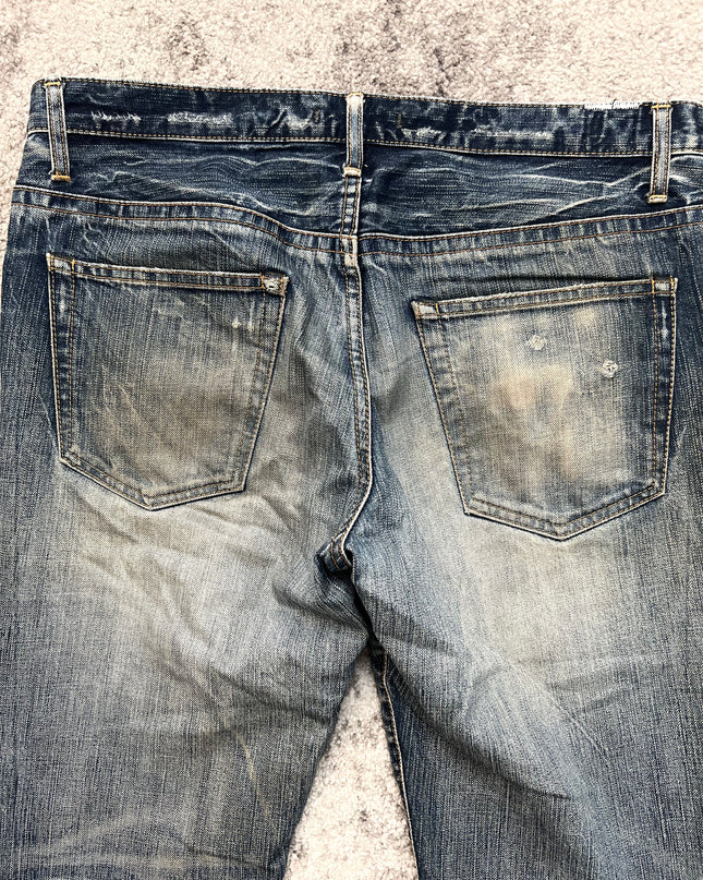 BLUE WAY "BROKEN SURFACE" DENIM