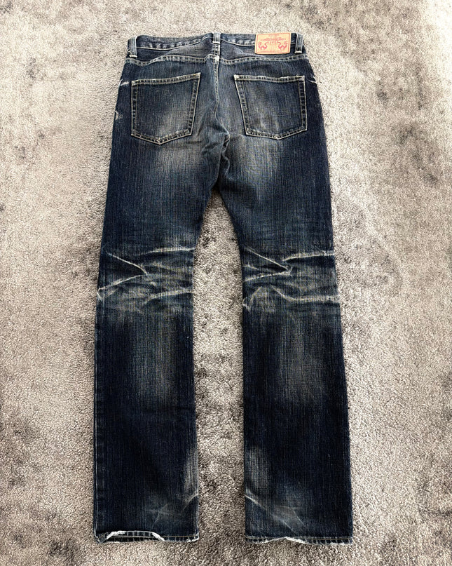 TAKEO KIKUCHI "MIDNIGHT WHISKER FADE" DENIM (S-M)