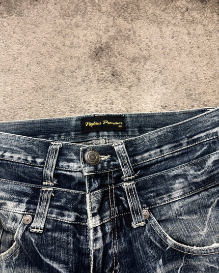 NYLAUS "CRACKED FADE" DENIM