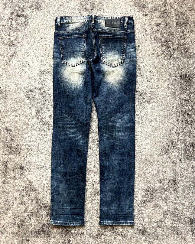 COOK JEANS "BLEACHED MARKS" SLIM FIT DENIM