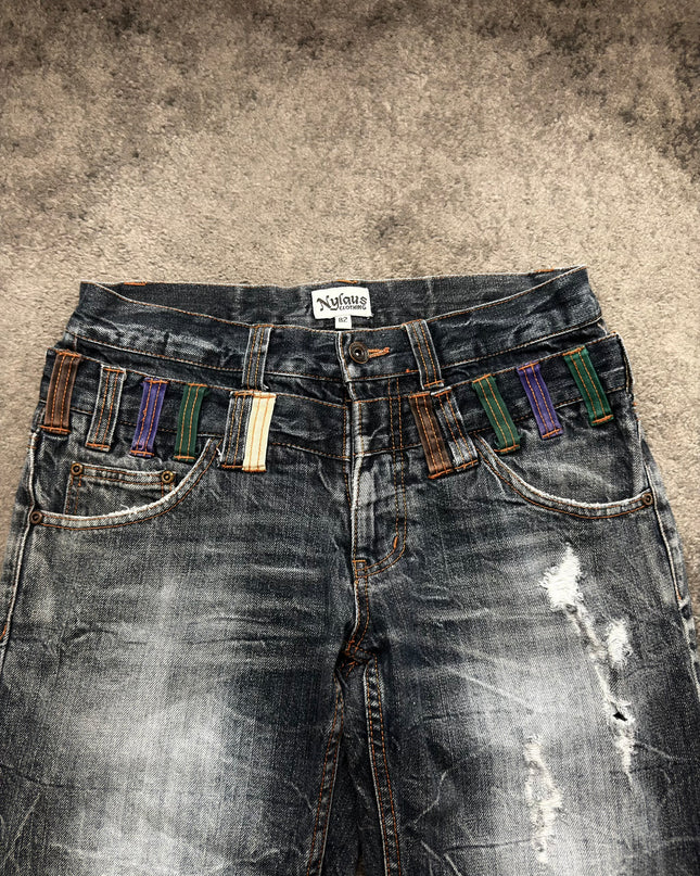 NYLAUS "NEON RIOT" DENIM