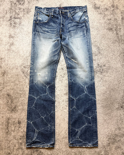 BLUE WAY "FROZEN RIPPLE" DENIM