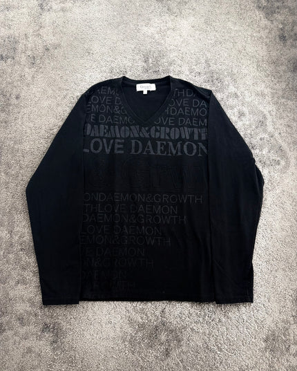 GROWTH "MIDNIGHT MONOGRAM" LONGSLEEVE (S-M)