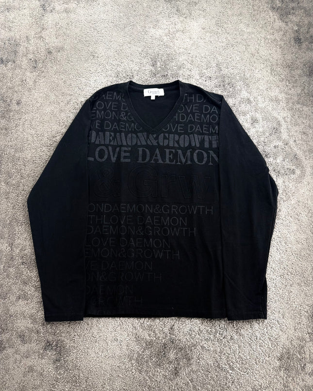 GROWTH "MIDNIGHT MONOGRAM" LONGSLEEVE (S-M)
