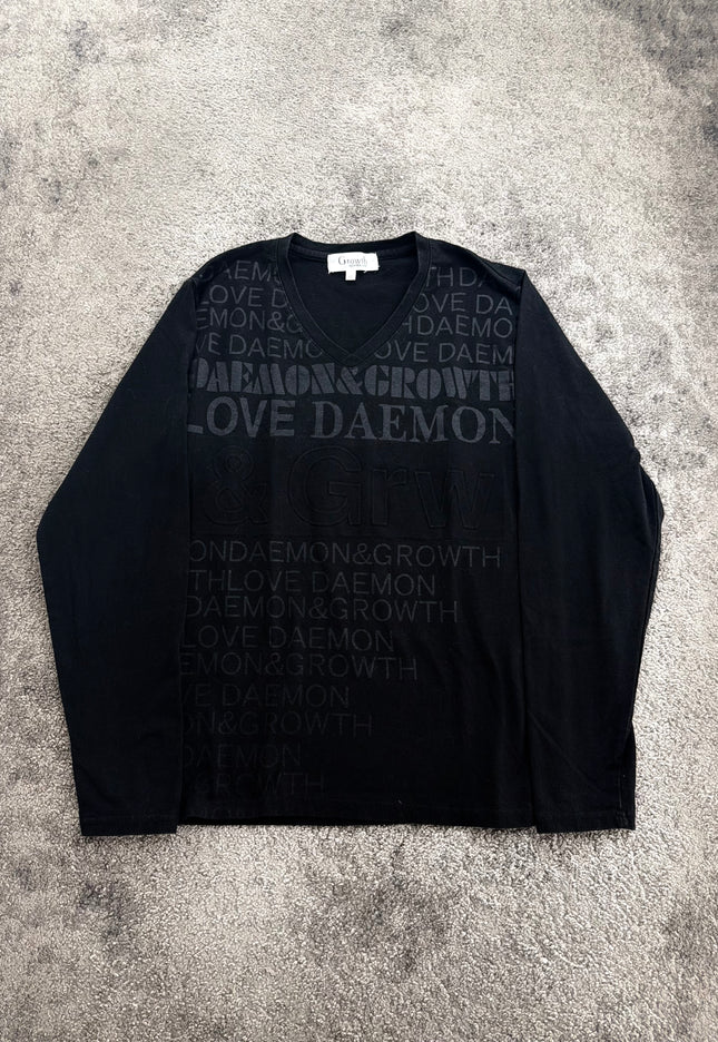 GROWTH "MIDNIGHT MONOGRAM" LONGSLEEVE (S-M)