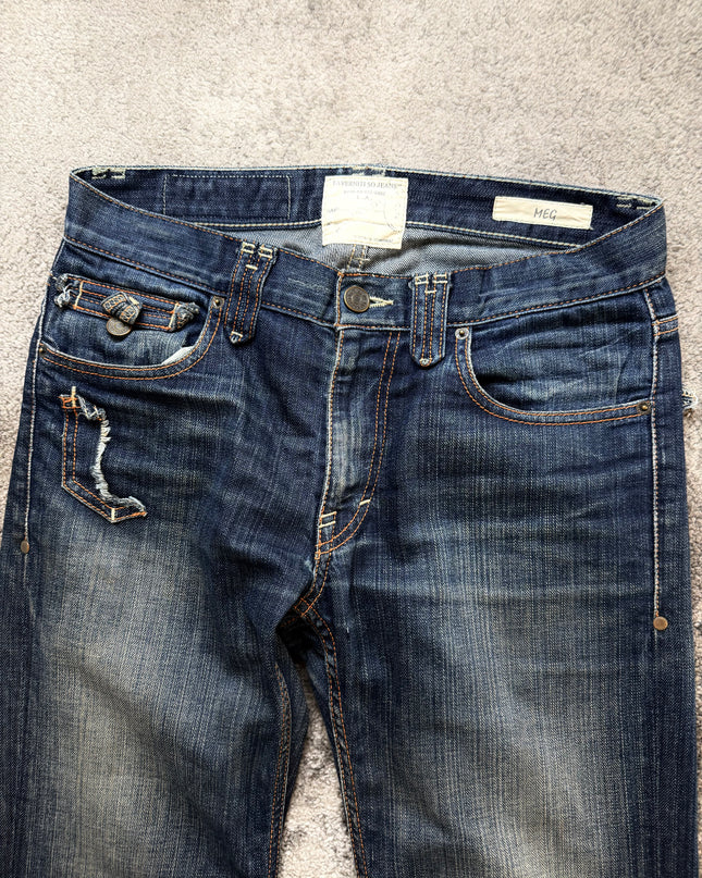 TAVERNITI "SHADOW INDIGO" DENIM