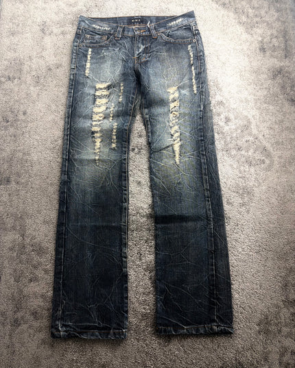 KUI "DESTROYED VINTAGE WASH" DENIM (S-M)