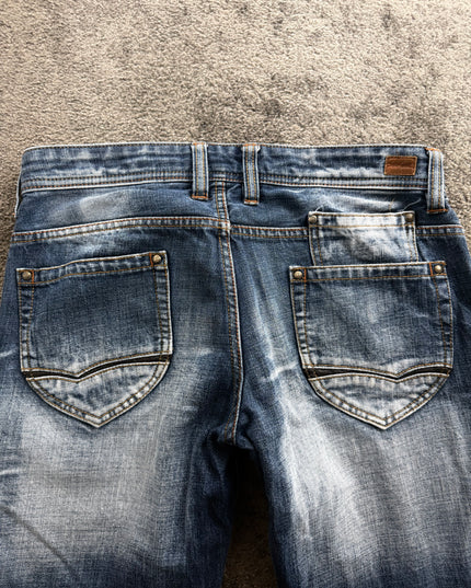 NICOLE CLUB "DISTRESSED FADE" DENIM (M)