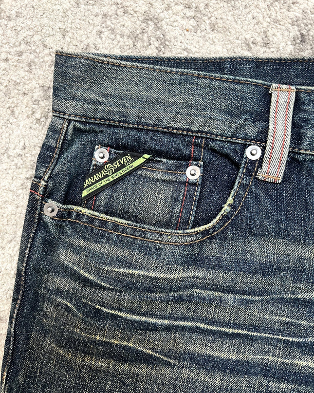 BANANA SEVEN "BACKDRAFT SWIRL" DENIM