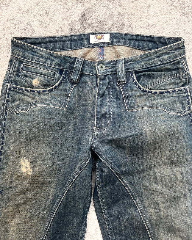 ANTIQUE WORN IN WESTERN DENIM