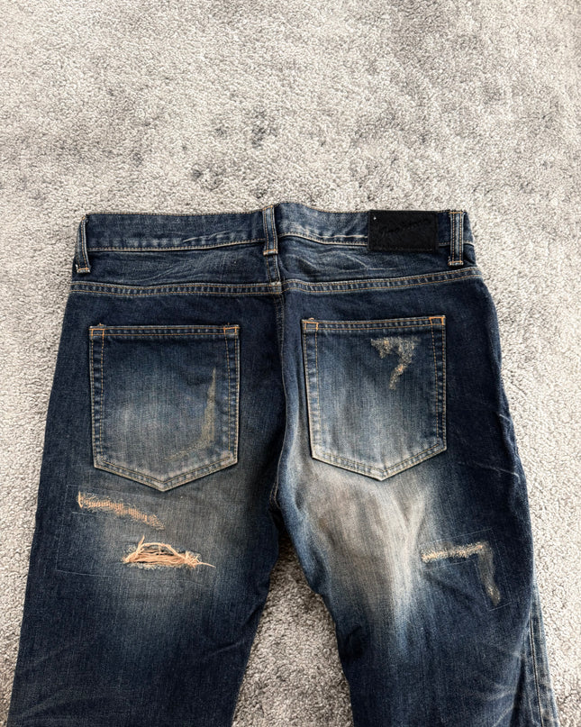 JACKROSE "HEAVY DISTRESS FADE" DENIM (S-M)