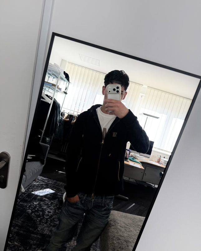 THIRTEEN JAPAN "XIII GOLD SCRIPT" ZIP HOODIE (S-M)
