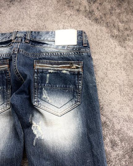 URBAN CRAFT "DESTROYED FADE" DENIM (M)