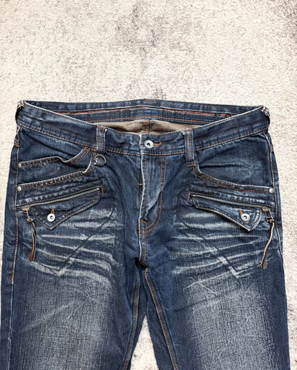 NICOLE CLUB "NIGHTFRAME UTILITY" DENIM