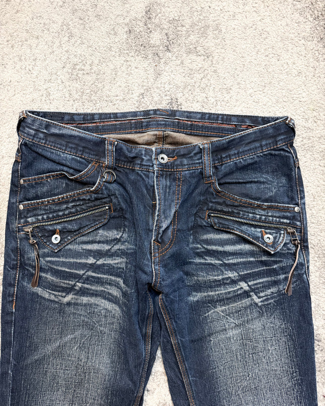 NICOLE CLUB "NIGHTFRAME UTILITY" DENIM
