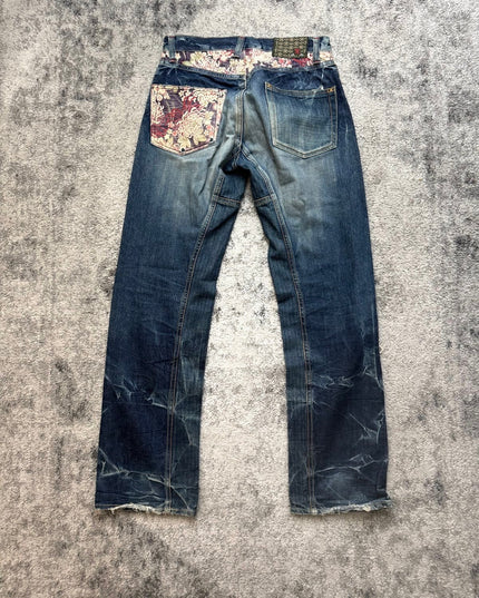 ETERNAL "KIKU FLOWER" DENIM